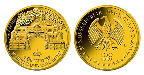 100-Euro-Goldmünze "Würzburg"