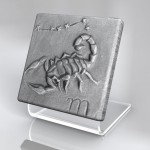 Silbertafeln Tierkreiszeichen Skorpion