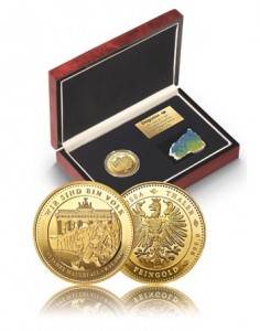 Degussa Thaler Mauerfall (Foto: Degussa Goldhandel)
