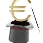 Sign of euro in a cylinder