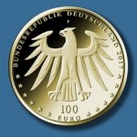 100-Euro-Gedenkmünze Luthergedenk vorn