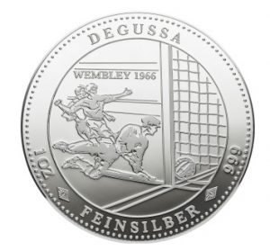 Degussa Wembley 1966 Silber Medaille