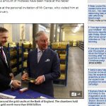 Gold Prinz Charles Bank of England Aufmacher