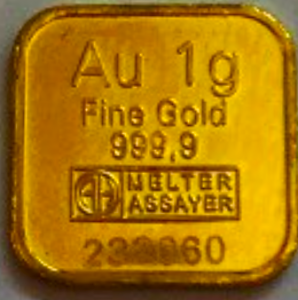 Goldbarren, 1 Gramm
