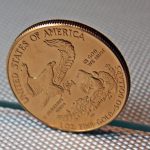 American Eagle Goldmünze auf Silber