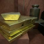 Goldbarren-Waage