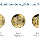 Goldmünzen-Säulen der Demokratie