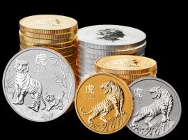 Lunar Serie III, Jahr des Tigers, Silber- und Goldmünzen Lunar Serie III, Jahr des Tigers, Silber- und Goldmünzen
