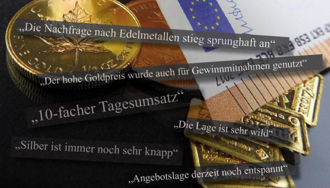 Gold, Edelmetall-Handel, Nachfrage, Händler (Foto: Goldreporter)