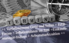 Gold, Goldpreis, Termine