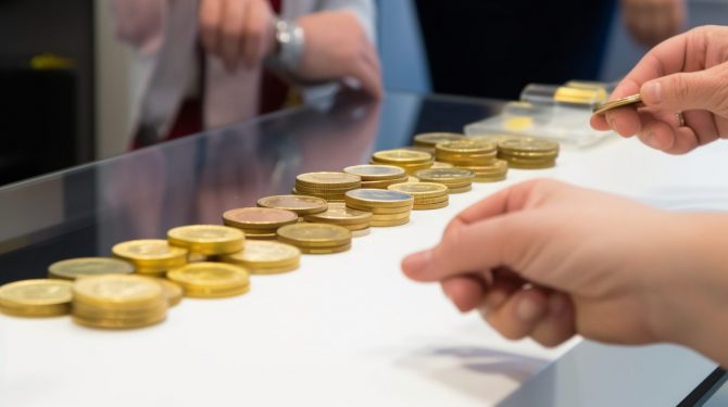 Gold, Goldmünzen, Goldkaufen, Edelmetall, Handel, Goldpreis (Bild: Goldreporter @midjourney)