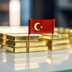 Goldbarren-Türkei-Flagge