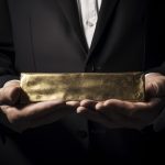 Gold-Banken-Goldbarren