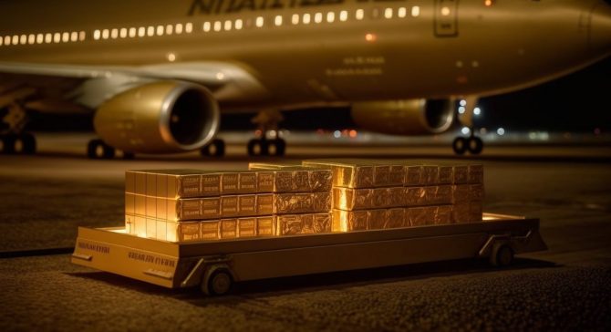 Gold, Schweiz, Goldexporte, Fracht (Bild: Goldreporter)