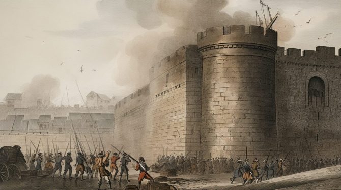 Sturm auf die Bastille, Illustration (Bild: Goldreporter)