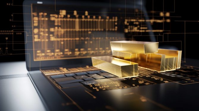 Gold, digital, Blockchain, Goldbarren (Bild: Goldreporter)