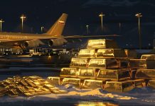 Gold-Barren auf Palette – Symbolbild für weltweiten Edelmetall-Handel