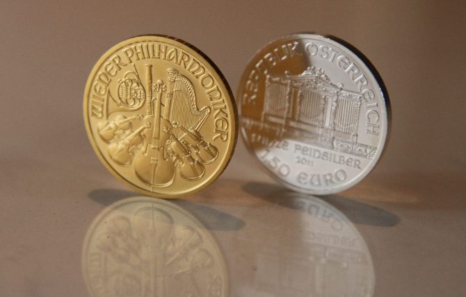 Gold- und Silbermünzen Wiener Philharmoniker im Vergleich – Geldanlage
