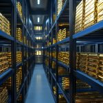 Goldbarren im Zentralbank-Tresor