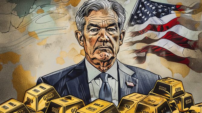 Goldpreis gespannt: Historische Rede Powells in Jackson Hole