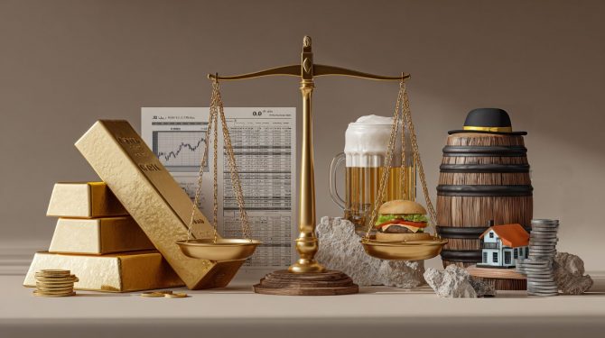Goldpreis im Vergleich – Aktien, Öl, Immobilien und Geldmenge