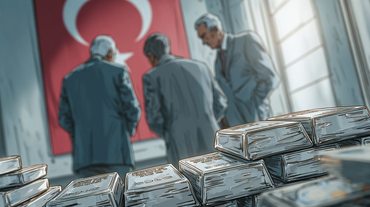 Türkei importiert nur 4,3 Tonnen Gold – niedrigster Stand seit 2023, Silber stark gestiegen Türkei importiert über 100 Tonnen Silber – Goldpreis fördert Nachfrage