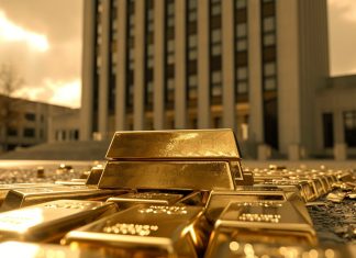 Goldbarren vor Regierungsgebäude – Diskussion um Goldverkäufe von Zentralbanken