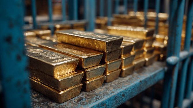 Goldbarren im Tresor der Fed – Bericht zum Goldabgang im Oktober 2025