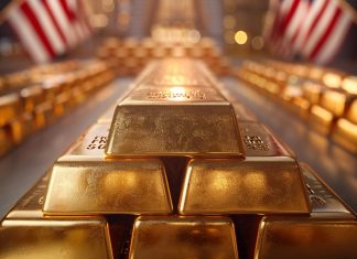 Goldpreis vor der 5.000-USD-Schwelle – COMEX-Daten signalisieren Marktstärke Goldpreis nahe 5.000 USD: Gestapelte Goldbarren im COMEX-Umfeld mit US-Bezug