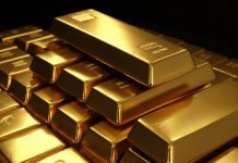 Gold in Tresorumgebung als Symbol für polnische Zentralbank-Goldkäufe