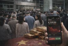 Goldpreis China: Anleger vor Goldhandelsplattform nach Plattform-Kollaps