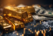 Goldpreis rutscht weiter – ETFs zeigen Nervosität der Investoren Goldbarren und US-Dollar vor Kursdaten – ETF-Abflüsse signalisieren Nervosität am Goldmarkt