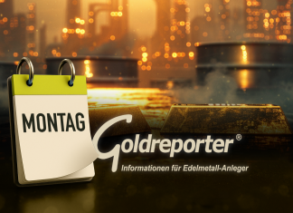 Goldpreis aktuell am Montag: Goldbarren vor Energieanlage – Ölpreisanstieg belastet Märkte